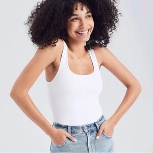 Abercrombie & Fitch White Soft Collection Bodysuit